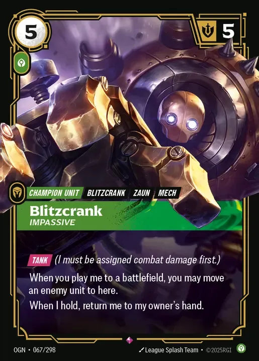 Blitzcrank, Impassive