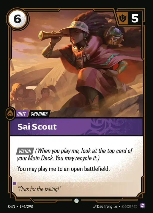 Sai Scout - Card Price, Stats and Details