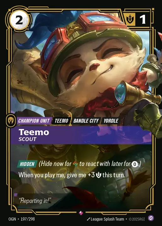 Swift Scout & Teemo, Scout Primary Champion 2