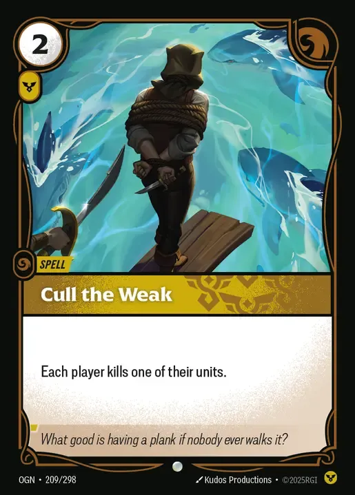 Cull the Weak