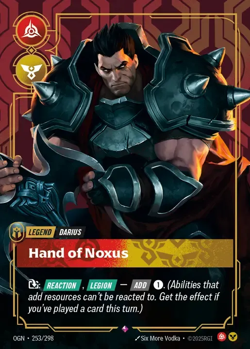 Hand of Noxus & Darius, Trifarian Primary Champion 1