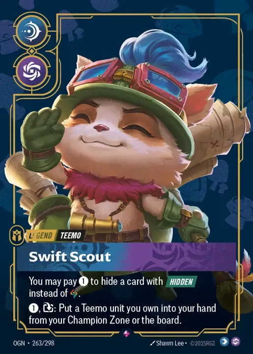 Swift Scout & Teemo, Scout Primary Champion 1