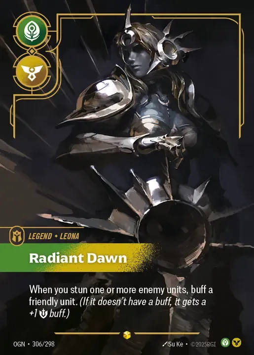 Radiant Dawn & Leona, Zealot Primary Champion 1