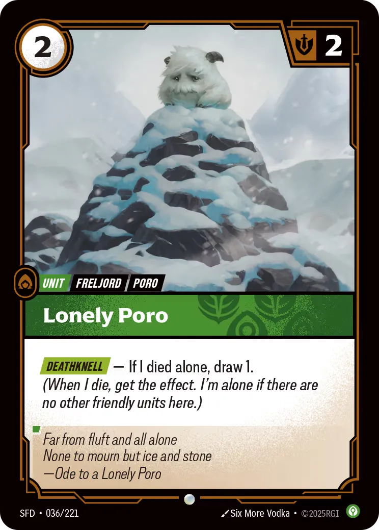 Lonely Poro