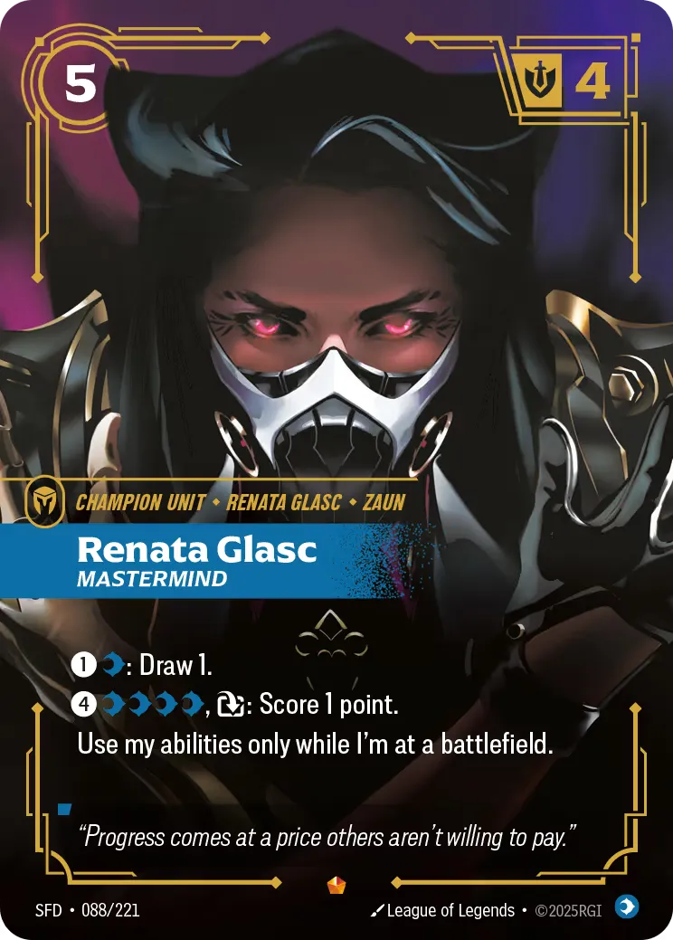 Renata Glasc, Mastermind - Card Price, Stats and Details