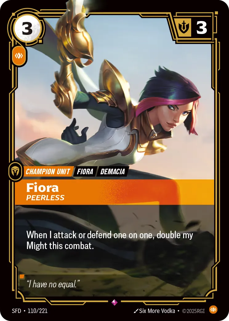 Grand Duelist & Fiora, Peerless Primary Champion 2