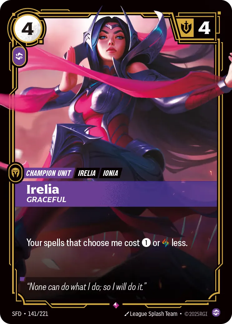 Irelia, Graceful - Card Price, Stats and Details