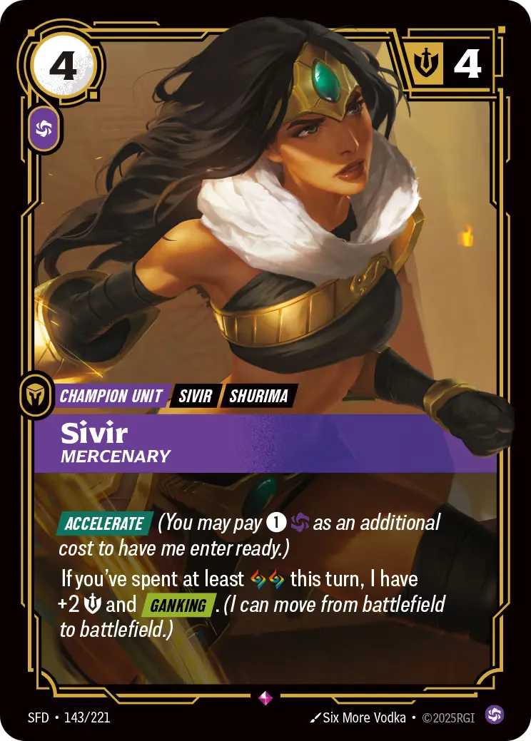 Sivir, Mercenary