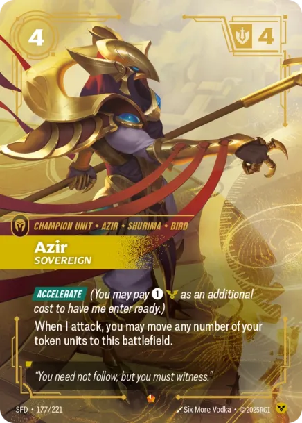 Emperor of the Sands & Azir, Sovereign Primary Champion 2