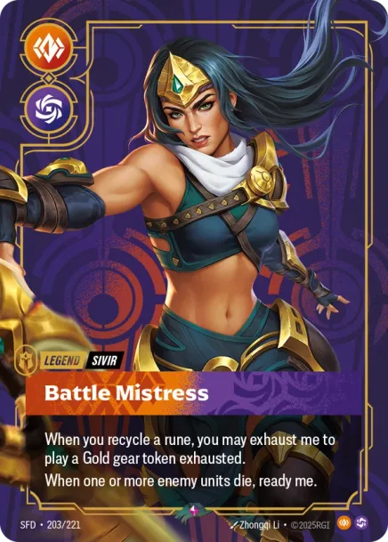 Battle Mistress & Sivir, Ambitious Primary Champion 1