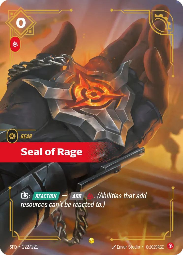 Seal of Rage - Card Price, Stats and Details